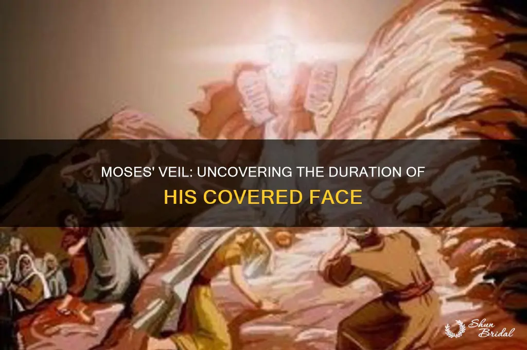 how long did moses wear the veil