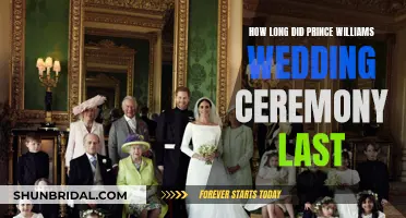 Royal Wedding: Prince William's Ceremony Duration Revealed