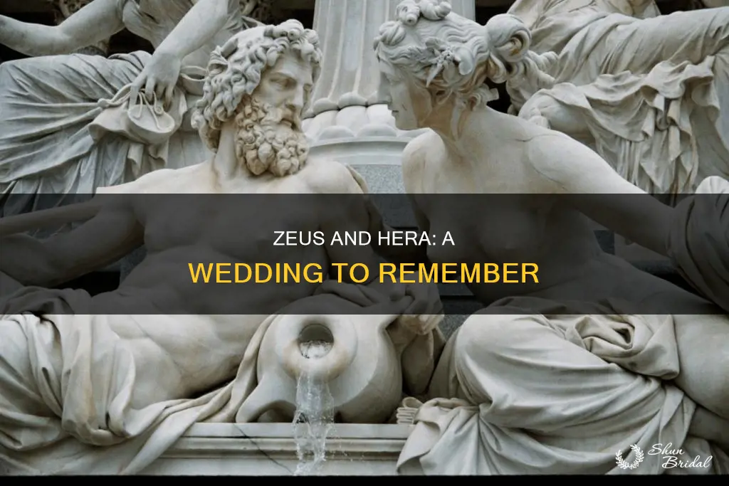 how long did the wedding of zeus and hera last