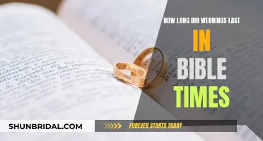 Weddings in Bible Times: How Long Did They Last?