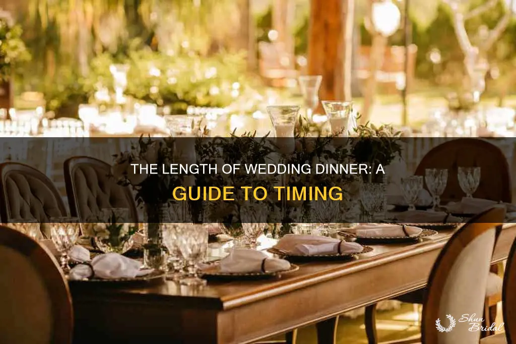 how long dies weddings take to eat dinner