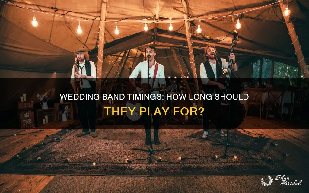 how long do bands play at weddings