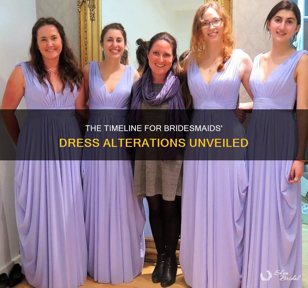 how long do bridesmaids dress alterations take