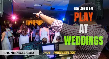 DJ Wedding Performance: How Long Should They Play For?