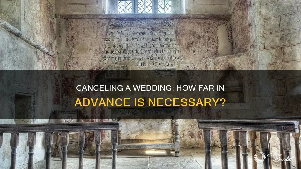 how long do have to cancel a wedding
