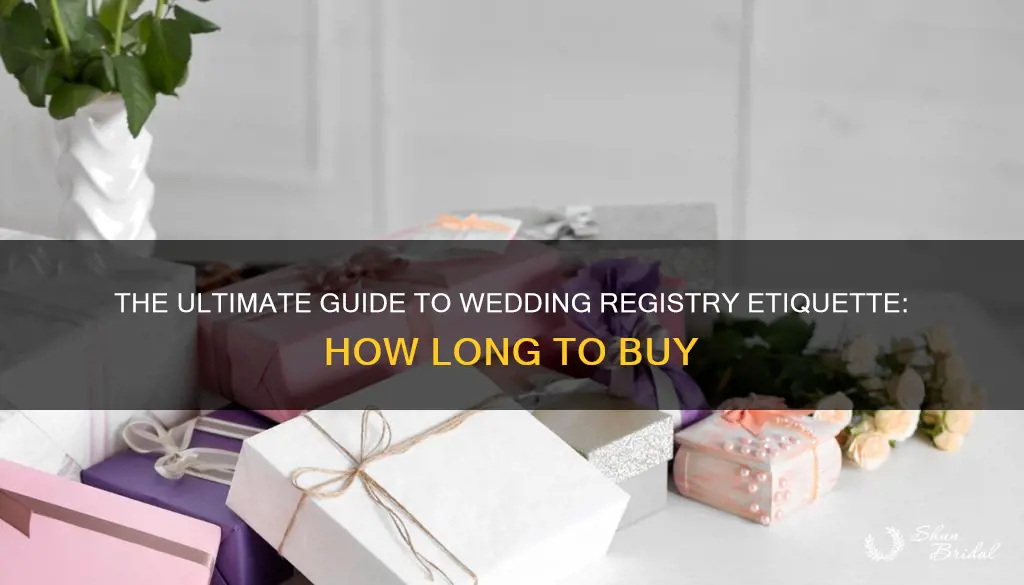 how long do I have to buy from wedding registry