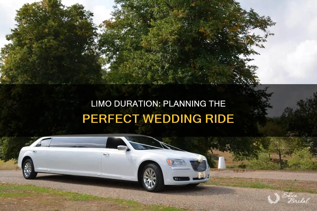 how long do I need a limo for a wedding