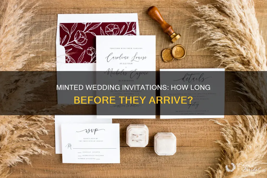 how long do minted wedding invitations take