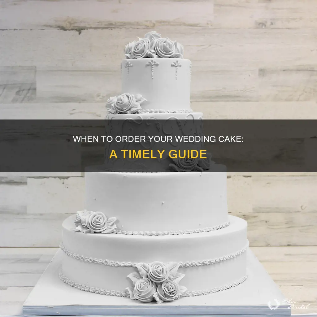 how long do people order wedding cake