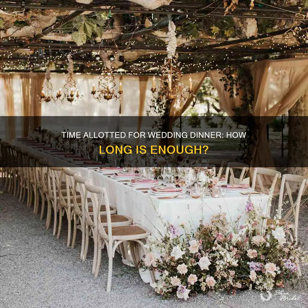 how long do people take to eat at a wedding