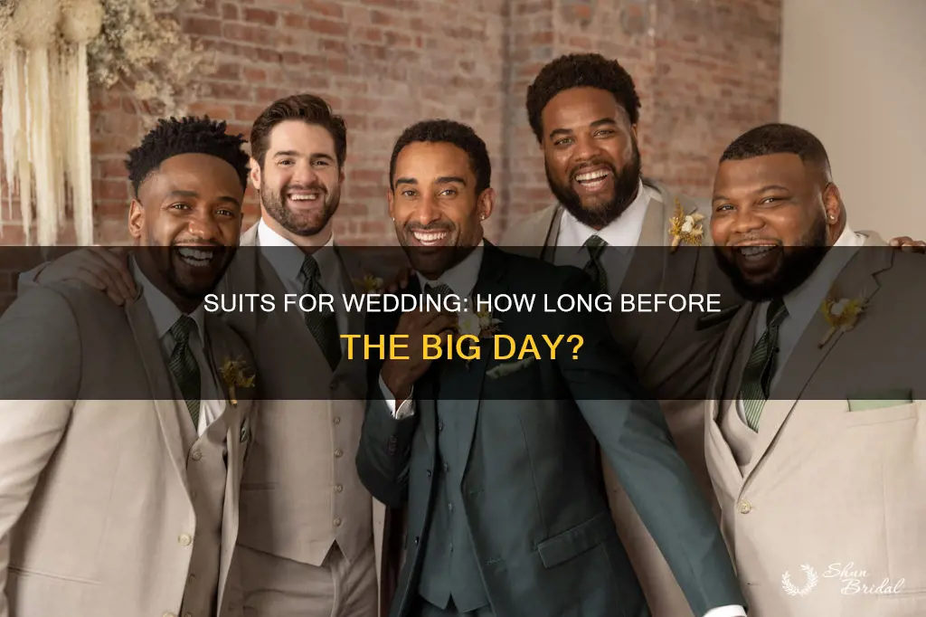 how long do suits take for a wedding