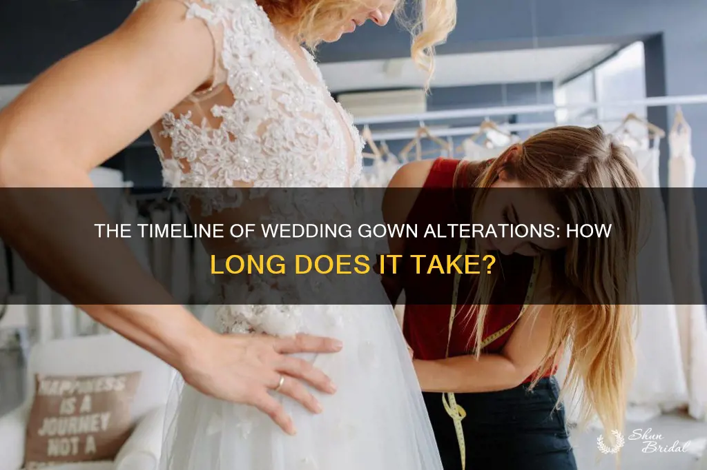how long do wedding alterations take