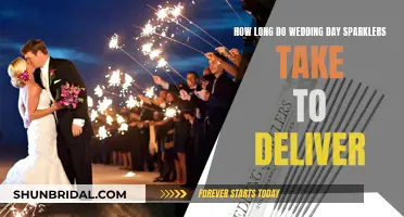 The Delivery Timeline for Wedding Sparklers