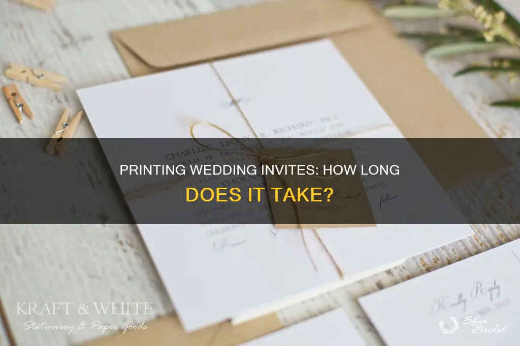 how long do wedding invitations take to print