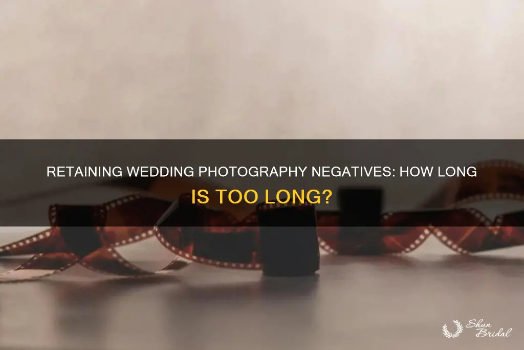 how long do wedding photographers keep negatives