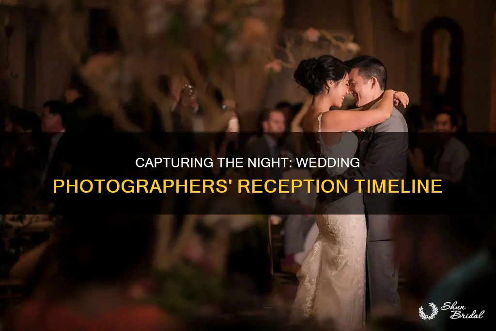how long do wedding photographers stay at reception