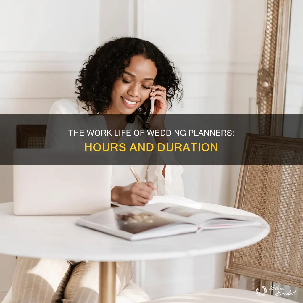 how long do wedding planners work