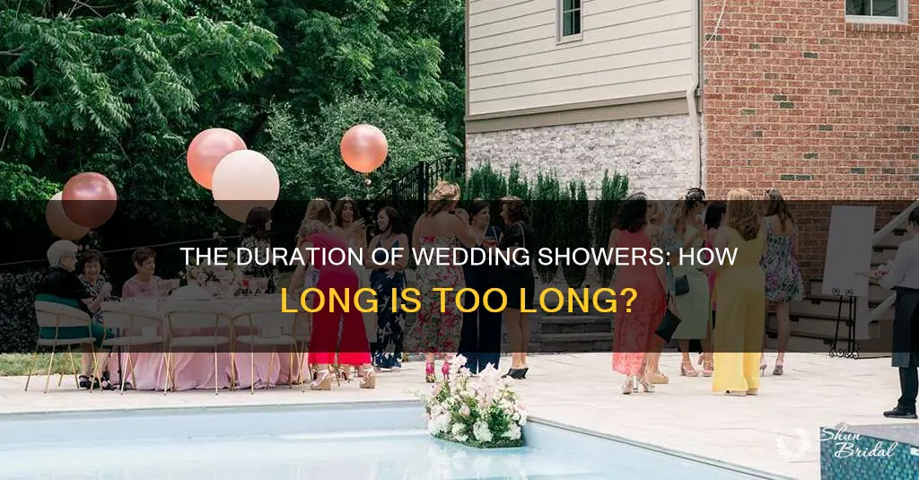 how long do wedding showers last