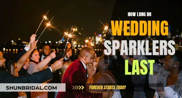 The Duration of Wedding Sparklers: How Long Do They Last?