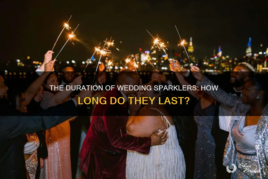 how long do wedding sparklers last