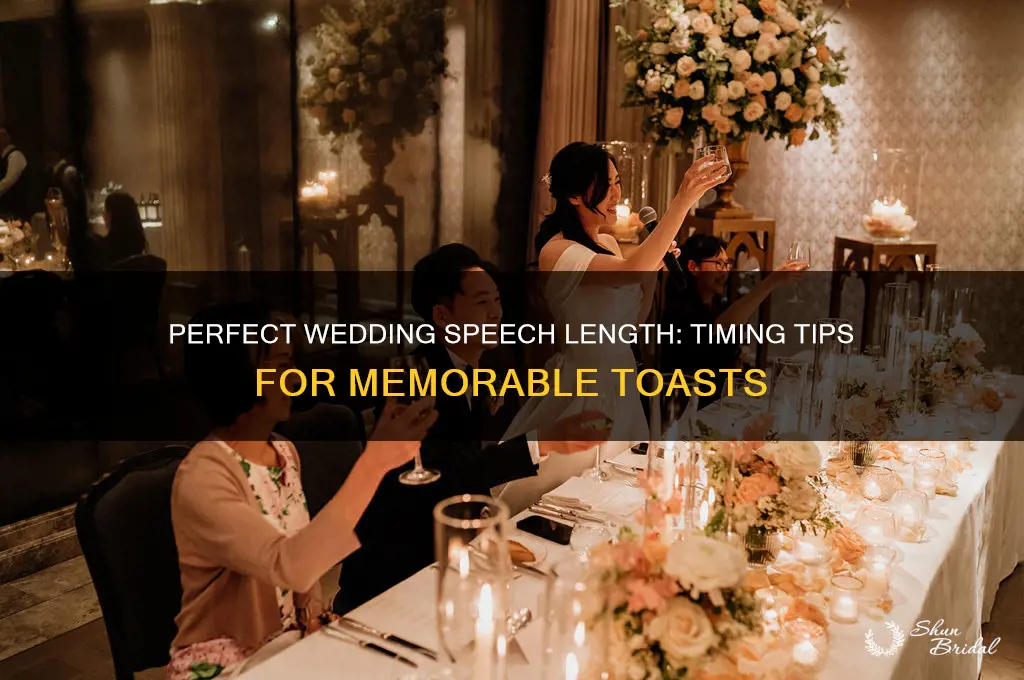 how long do wedding speeches go for