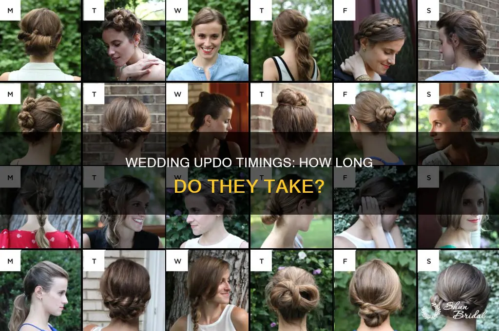 how long do wedding updos take