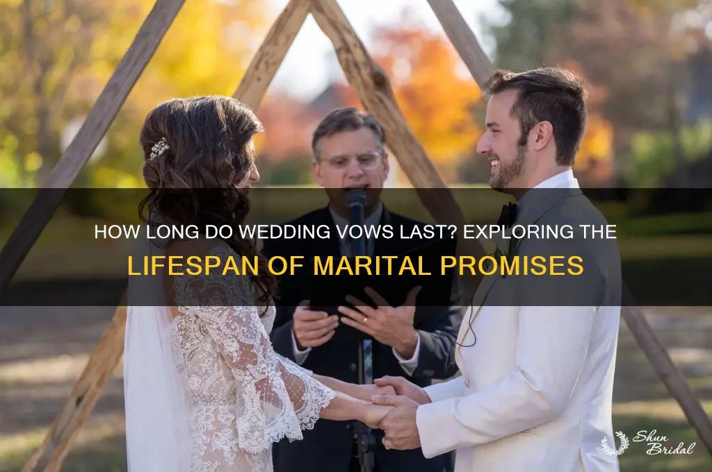 how long do wedding vows last