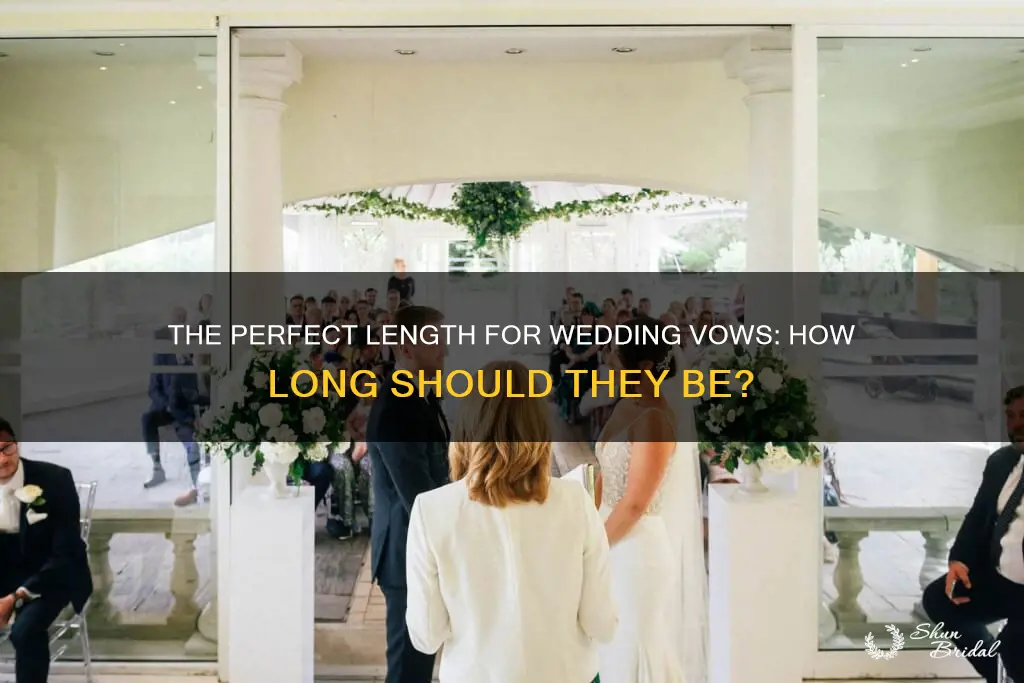 how long do wedding vows take