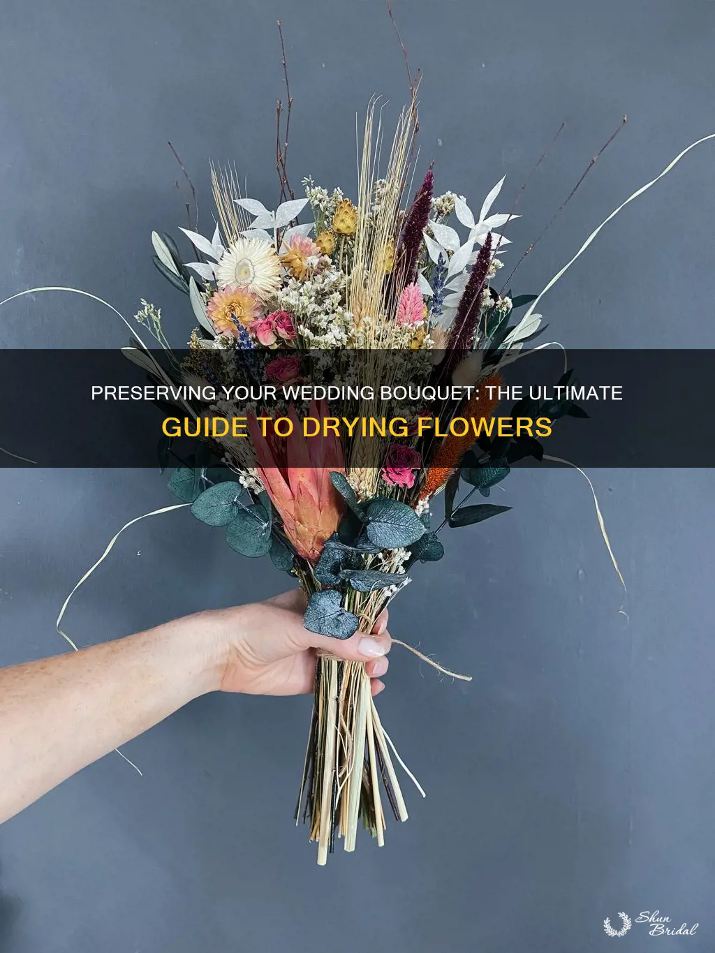 how long do you dry wedding bouquet