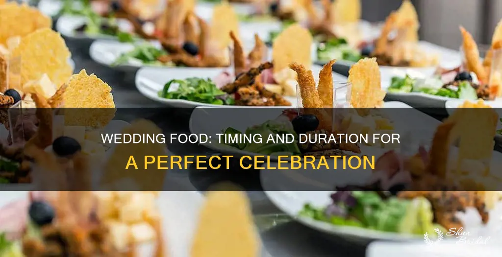 how long do you provide food at a wedding
