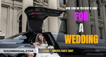 Limo Rental Timing for Your Wedding Day