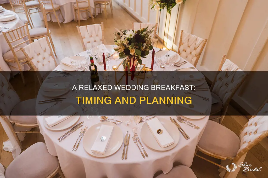 how long does a 3 course wedding breakfast take