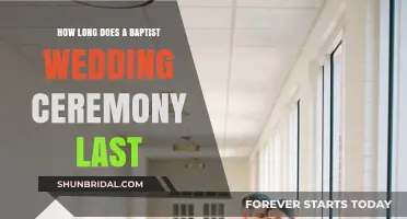 Baptist Wedding Ceremony Duration: What to Expect on Your Big Day