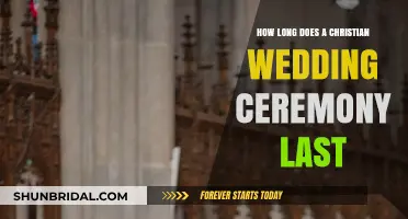 Christian Wedding Ceremony Duration: What to Expect on Your Big Day