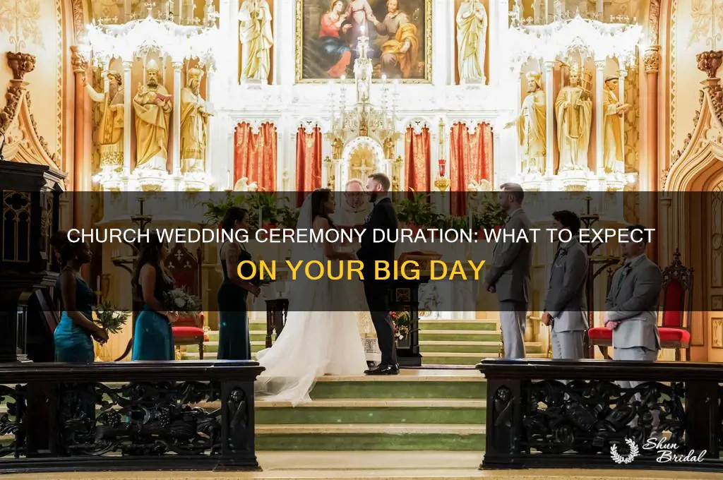 how long does a church wedding ceremony go for