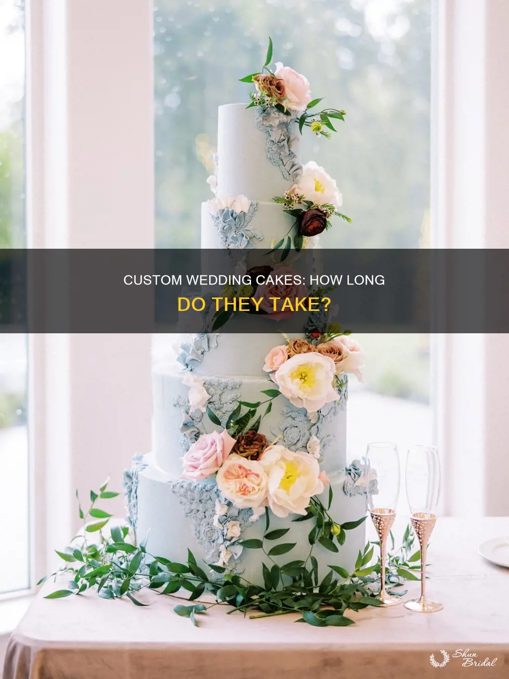 how long does a custom wedding cake take