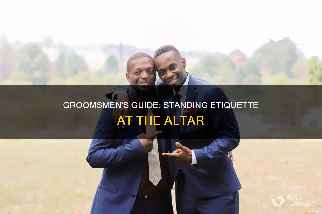 how long does a groomsmen stand at a wedding