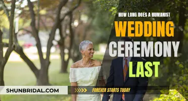 Humanist Wedding Duration: A Guide to the Ceremony's Length