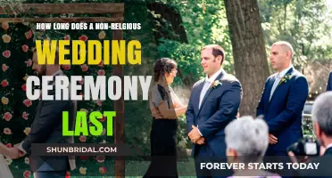 Non-Religious Wedding Ceremony Duration: What to Expect