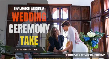 Registrar Wedding Ceremony Duration: How Long Do They Last?