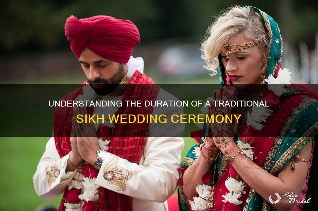 how long does a sikh wedding ceremony last
