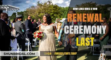 Vow Renewal Ceremony Duration: Planning the Perfect Timeframe