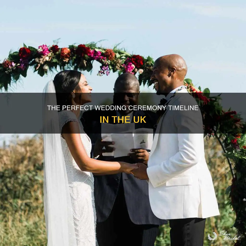 how long does a wedding ceremony take uk