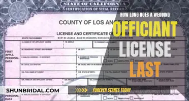 The Validity of a Wedding Officiant License: How Long?