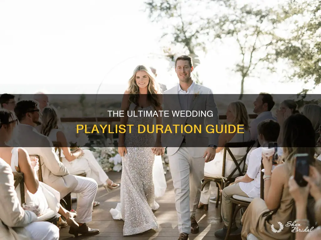 how long does a wedding playlist need to last