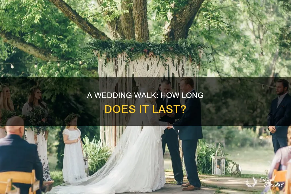 how long does a wedding walk take