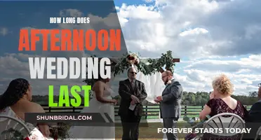 Afternoon Wedding Duration: How Long Do They Typically Last?