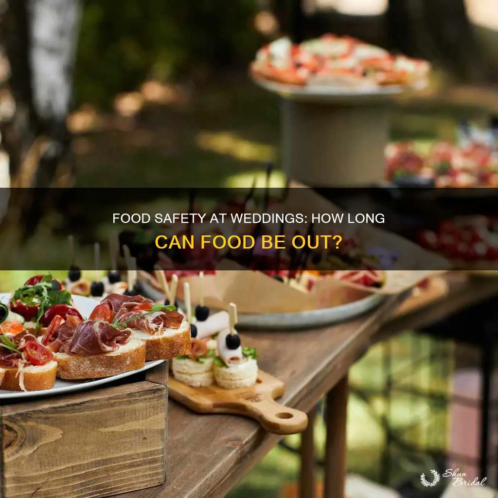 how long does food stay out at wedding reception
