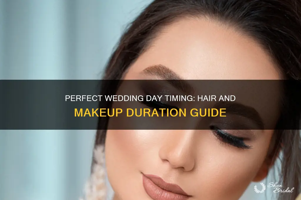 how long does hair and makeup take on wedding day