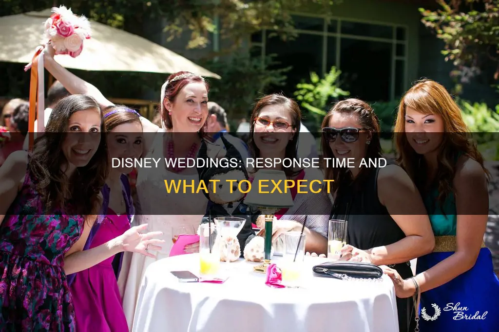 how long does it take for disney weddings to answer